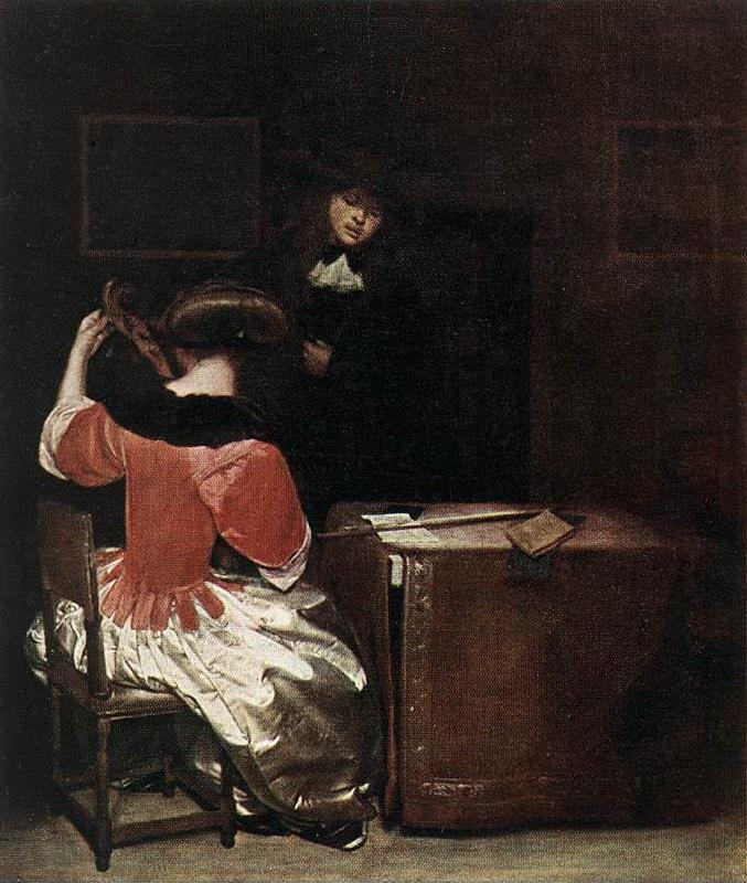 TERBORCH, Gerard The Music Lesson r oil painting image